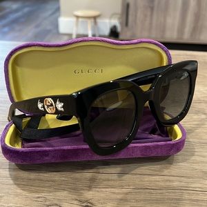 Gucci Black Sunglasses with Crystals